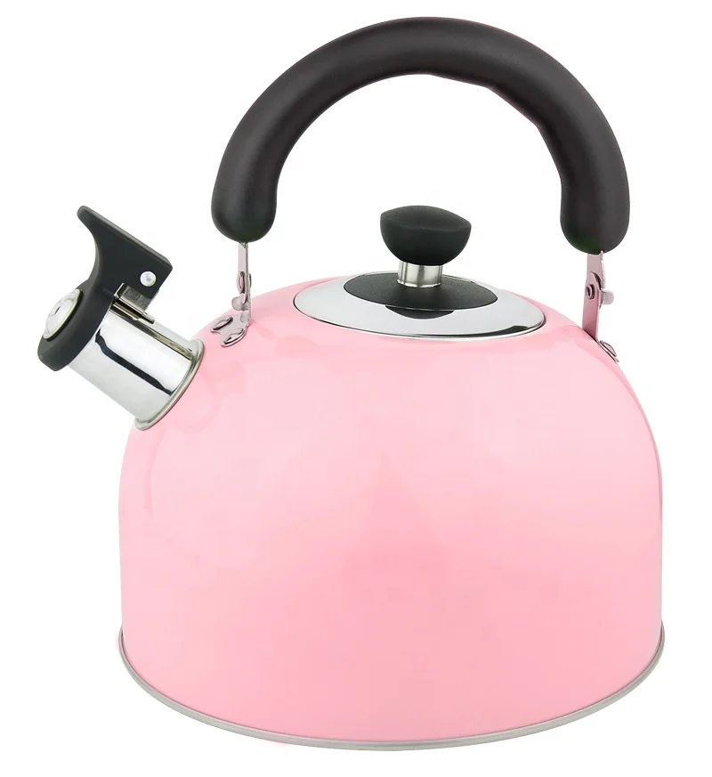 

Hot sale color coating stainless steel whistle water tea pot kettle for stove top induction cooker