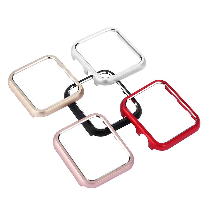 

Hot Sale Metal Protective Cover for Apple Watch Case Series 6 SE 5 4 3 2 1 Luxury Aluminium Frame Bumper Cases for iWatch