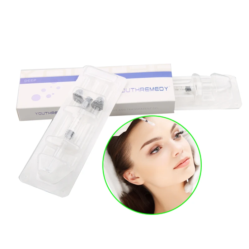 

Hot in UK hydraulic acid filler filler serum 2ml hyaluronic acid dermal injection safety facial filler, Transparent