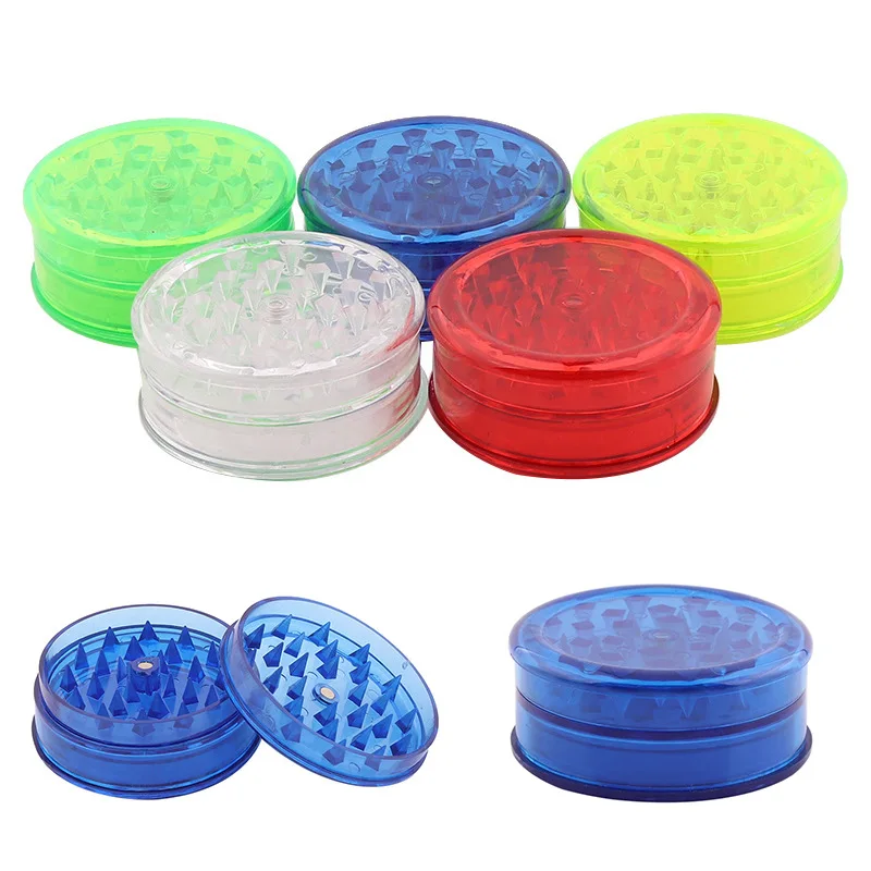 

Four-Layer Plastic Tobacco Grinder Storage Container Tobacco Herb Grinder 40MM Manual Herb Grinder