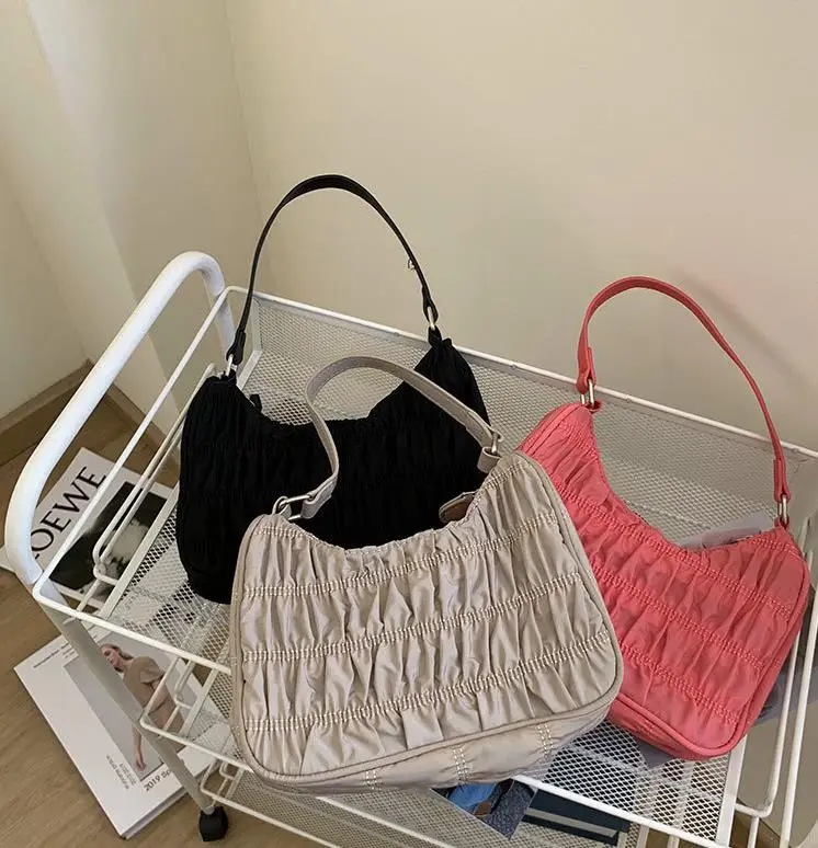 

Fashion designer drape women handbags purses PU leather handbags