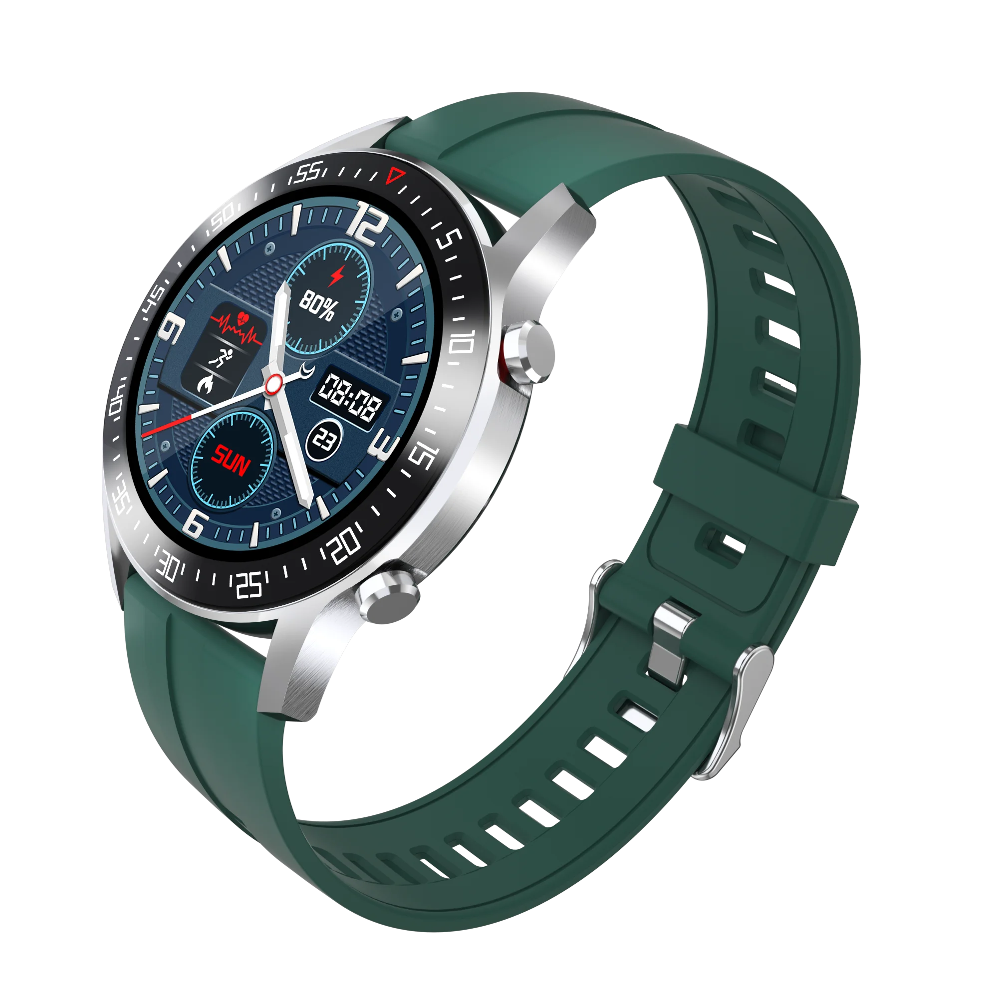 

Waterproof Smart Watch C2 1.3 inch Full Round Full Touch Multi-Sport Mode Long Battery For Business Sport Man Smartwatch
