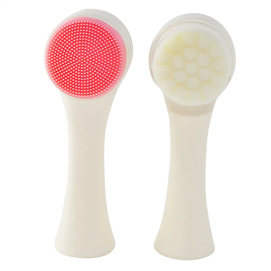 

Waterproof Portable Manual silicone facial Cleansing Deep Pore Exfoliation Makeup Massaging Face Wash Brush