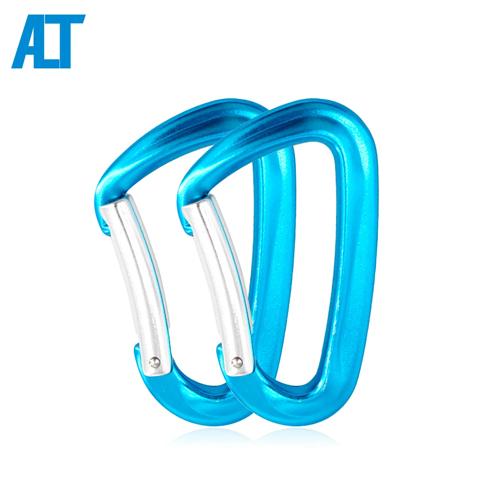 

12KN Camping Hook Snap Hook Custom D Shape Locking Aluminum Hammock Carabiner Clip, Customized