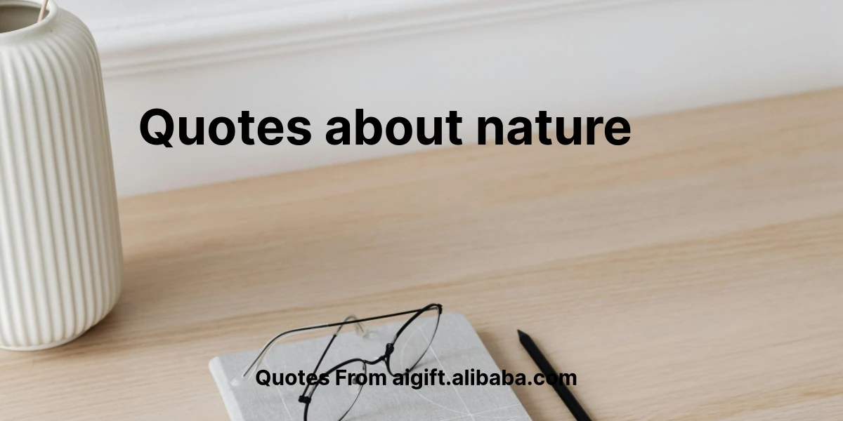 quotes about nature