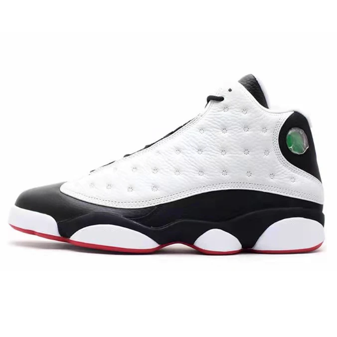 

2022 Vintage aj 13 Leather Upper Rubber Sole aj 1 Net Red Women's High Top Shoes Chaussures Homme, Picture