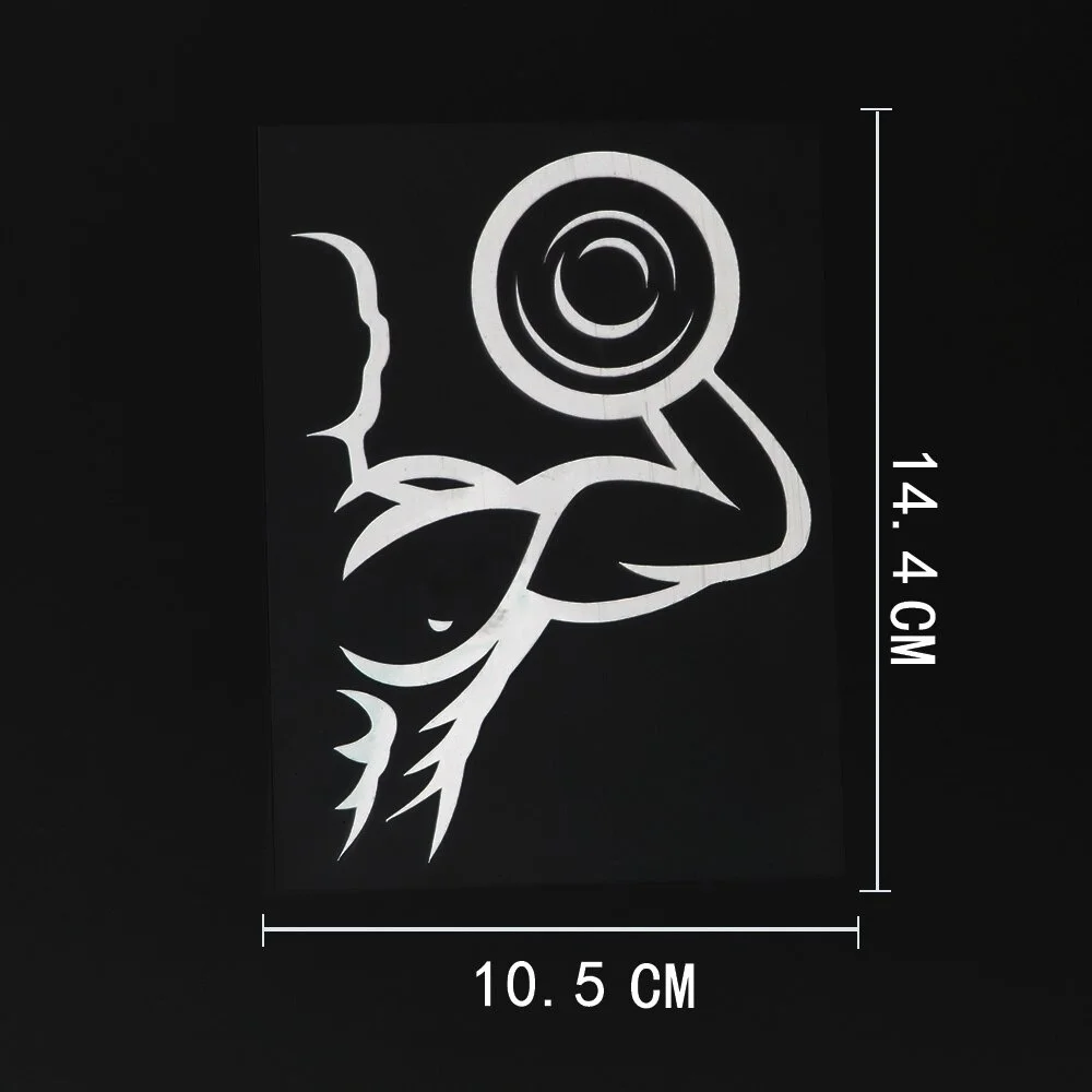

10.5CMX14.4CM Gym Sports Art Bodybuilding Fitness decal Vinyl Car Sticker Suitcase Helmet Skateboard Laptop Sticker