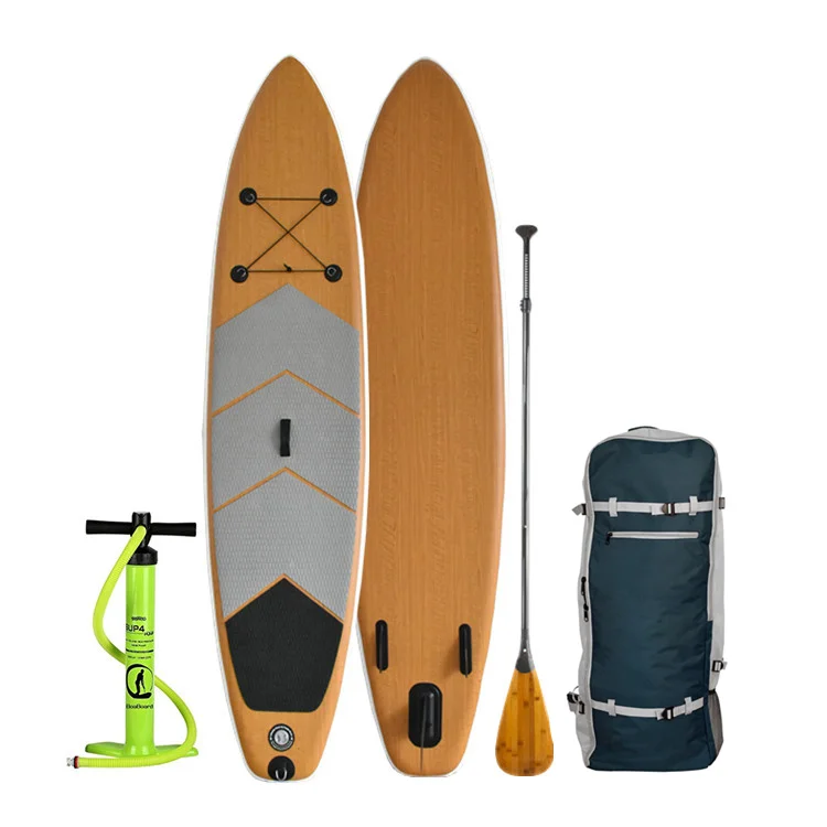 2020 Popular Design Bamboo Inflatable SUP Stand Up Paddle Board