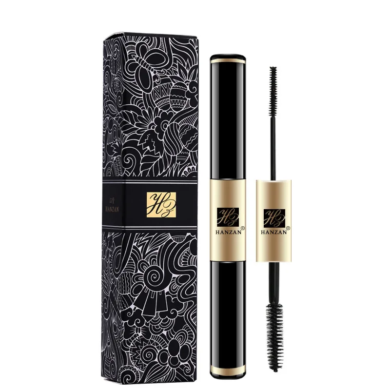 

Wholesale luxury 3D lengthening eyelash mascara silk fiber thick curling vegan waterproof natural two in one oil free mascara