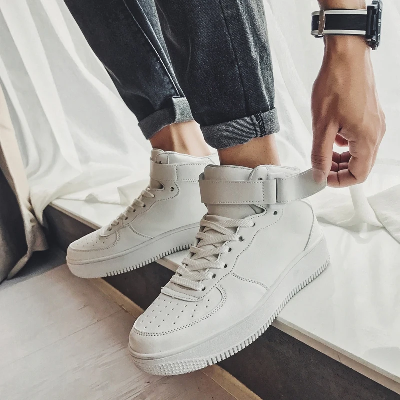 

Sneaker Manufacturer Latest Sport Breathable White Leather Fashion Design Custom Sneakers Men Casual Shoes, Black,white