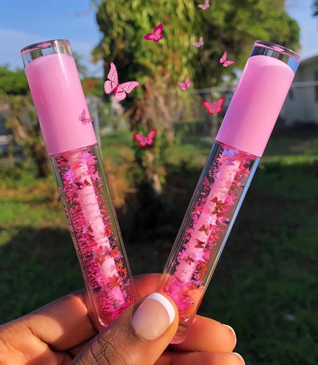 

2021 Base Private Label Pink Custom Glitter Nude Set Pigment Wholesale High Quality Lipgloss No Customised Lip Gloss