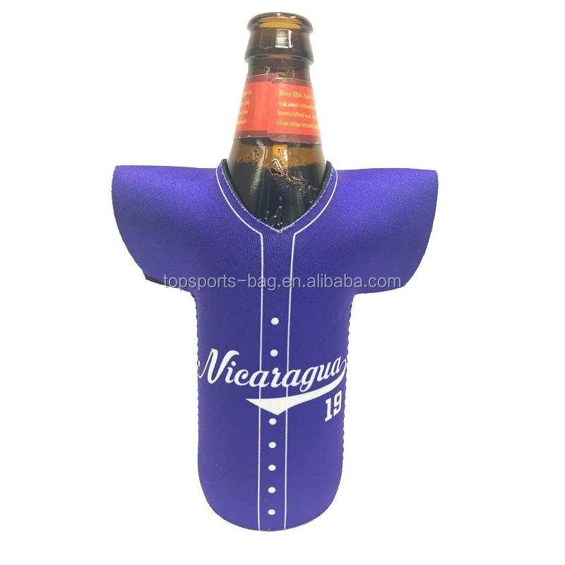 

Custom Jersey T Shirt Neoprene Beer Bottle Holder Cooler Sleeve for Football Team