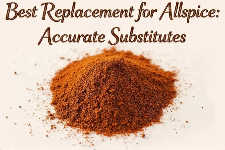 Homemade allspice substitute ingredients: cinnamon sticks, whole nutmeg, and whole cloves arranged on wooden cutting board