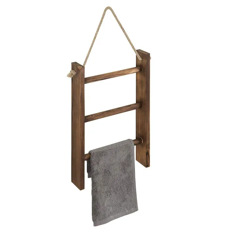 wooden ladder display rack
