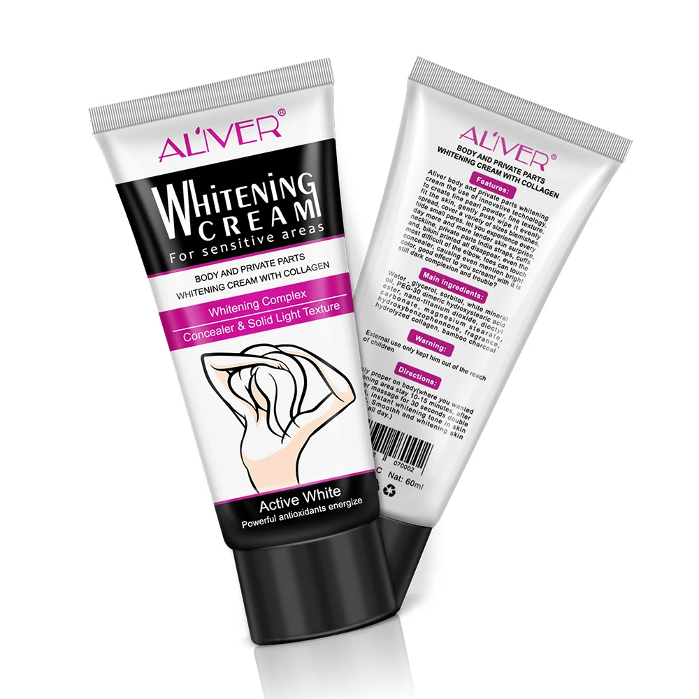 

Aliver whitening cream for boby or Knees Elbows Sensitive Nourishes Repairs and Restores Skin