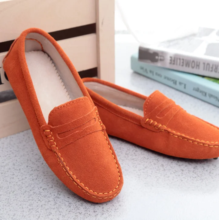 

Casual Loafers Slip On Women's Flats Moccasins Lady Driving Shoes 2020 Shoes Women Genuine Leather Women Flat Shoes, Picture shown