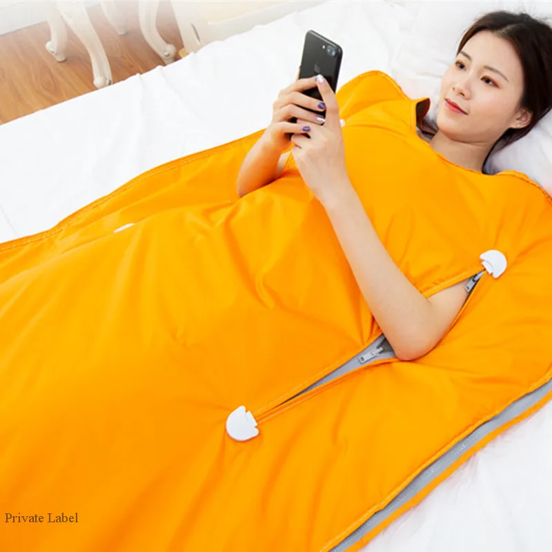 

Far infrared sweat steaming Sauna Beauty Presoterapia Machine/Pressotherapy One Person Infrared Slimming Blanket, Gray ,purple ,orange ,pink