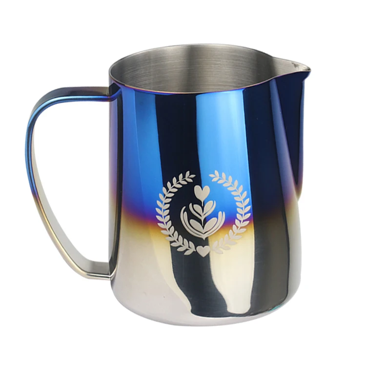

350ml 600ml Stainless Steel Barista Latte art pointed Spout Frothing Coffee Jug Milk Pitcher, Customized