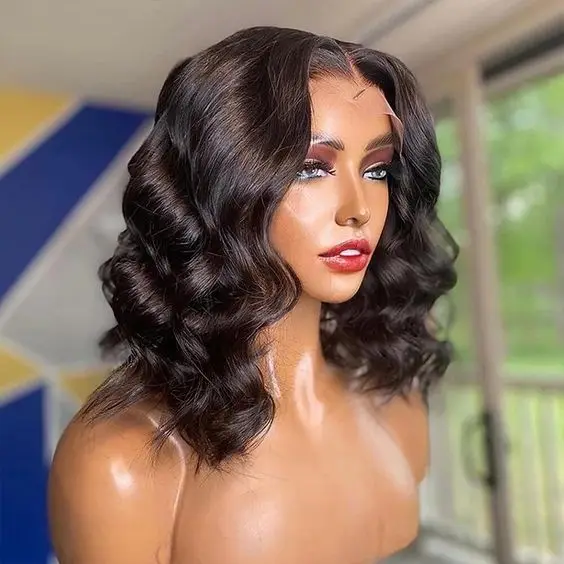 

Wholesale Brazilian 10-30 Inch 100% Virgin Human Hair Loose Wave Curly Human Hair 10A Lace Front Wig For Women