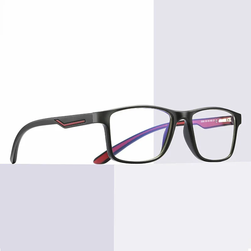 

Hot Sale New Full Frame Men Anti-Blue Light Glasses Women TR90 Frame Square Eyeglasses Frames