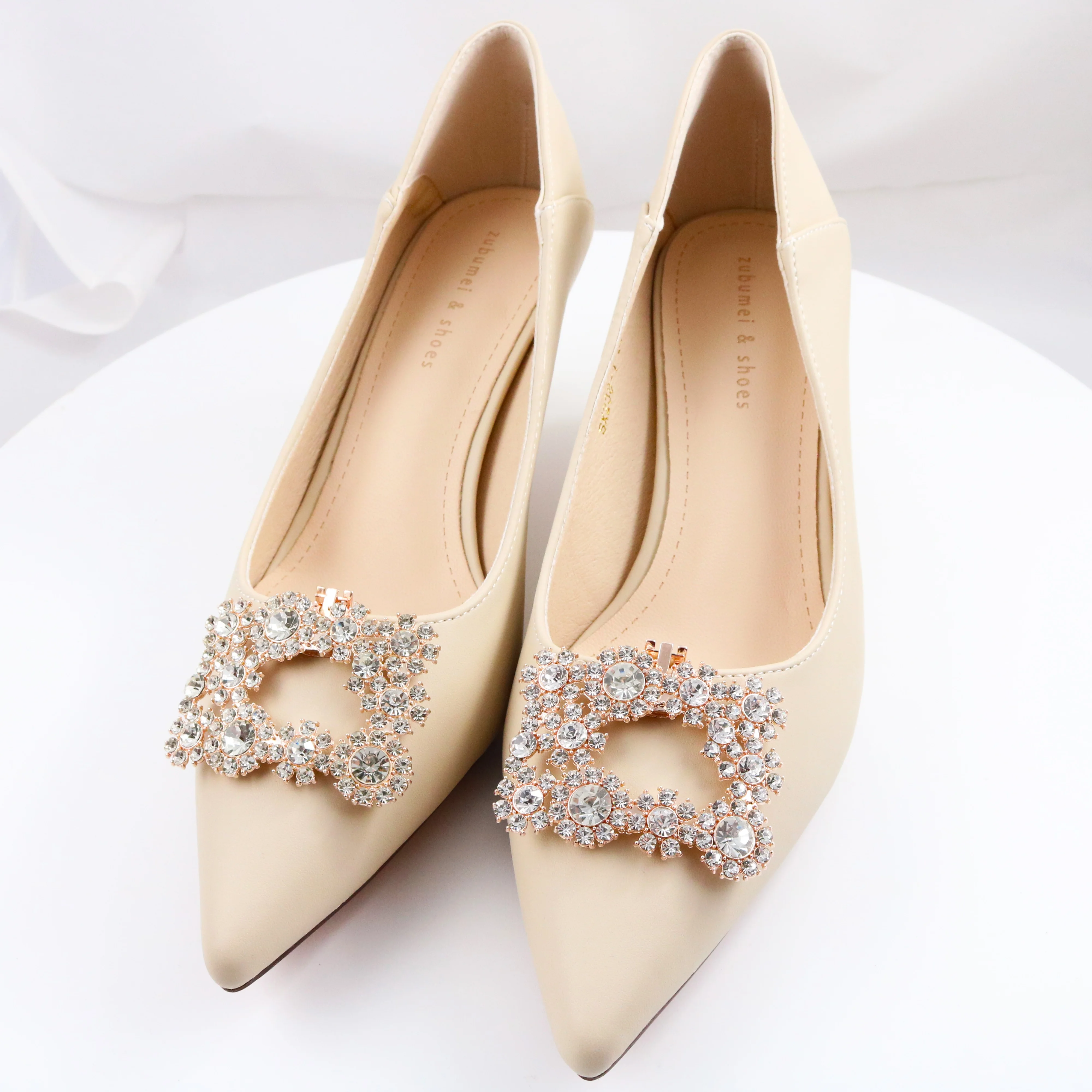 

Custom crystal shoe clip shoe brooch for party shoes decoration