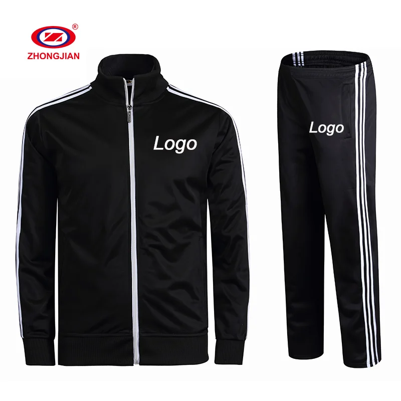 Custom Logo Design Gym Sport Sweat Suit Sweatshirts Jacket+pants ...