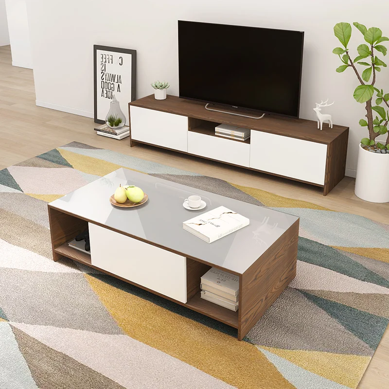 Modern contemporary TV cabinet wooden tv stand furniture
