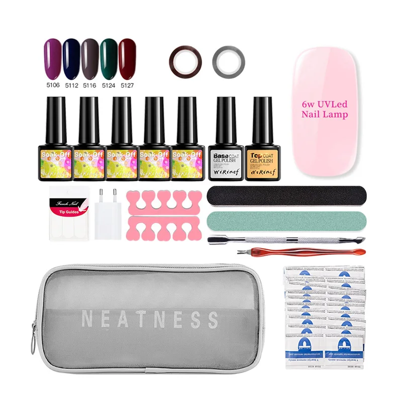 

Private label gel polish set 5 bottle nail products salon cosmetics uv gel nail polish, Customised