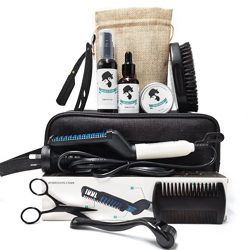 

Custom Beard Growth Kit Care Set Beard Derma Roller Kit
