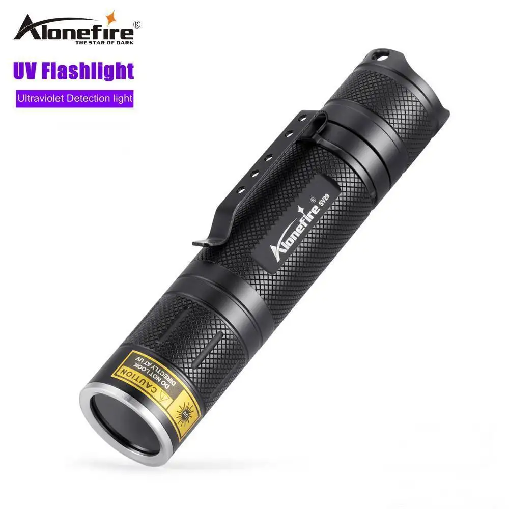 

Alonefire SV29 12W 365nm Powerful Torch UV flashlight Leakage Fluorescent agent Money Leakage detection Ore Pet Stains Marker