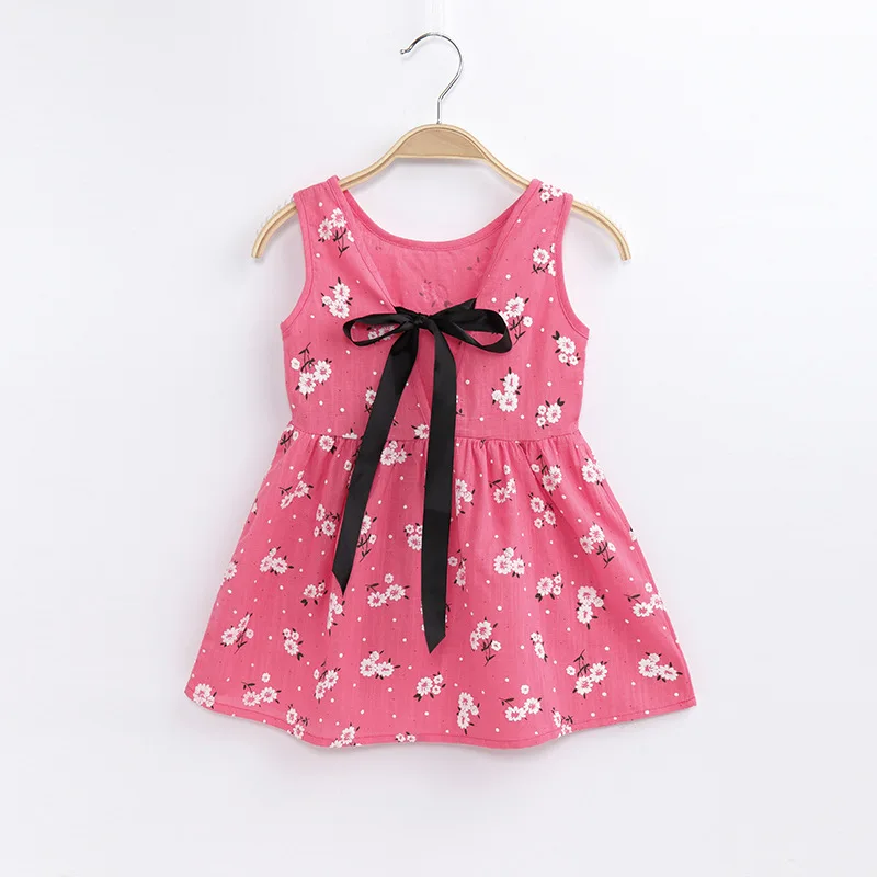 

Children short princess skirt Girls sleeveless cute dress