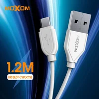 

MOXOM 2019 1.2m 2.4A Fast Charging Data Cable Flat Ribbon Micro Usb Cable