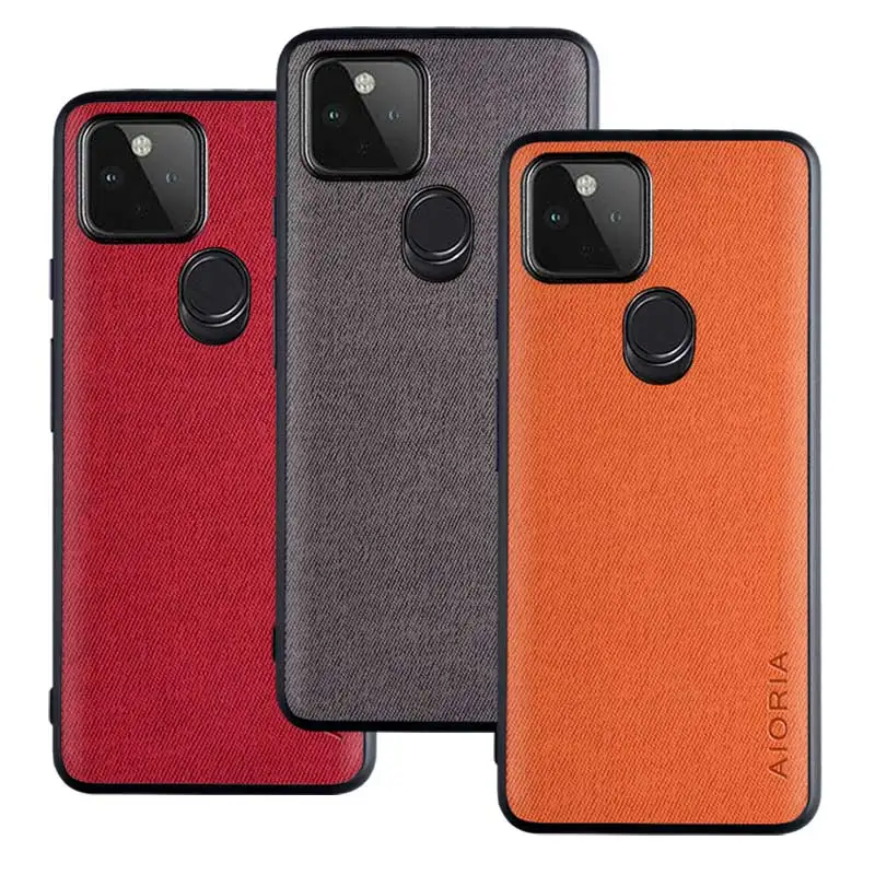 

Fabric Cloth Case For Google Pixel 4A 5G Fashion Design Hot Sale