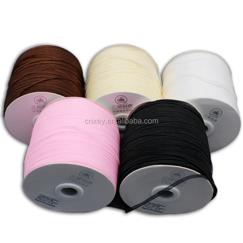 

1/8" width silk ribbon for clothing hang tag tag string gift ribbon organza ribbon