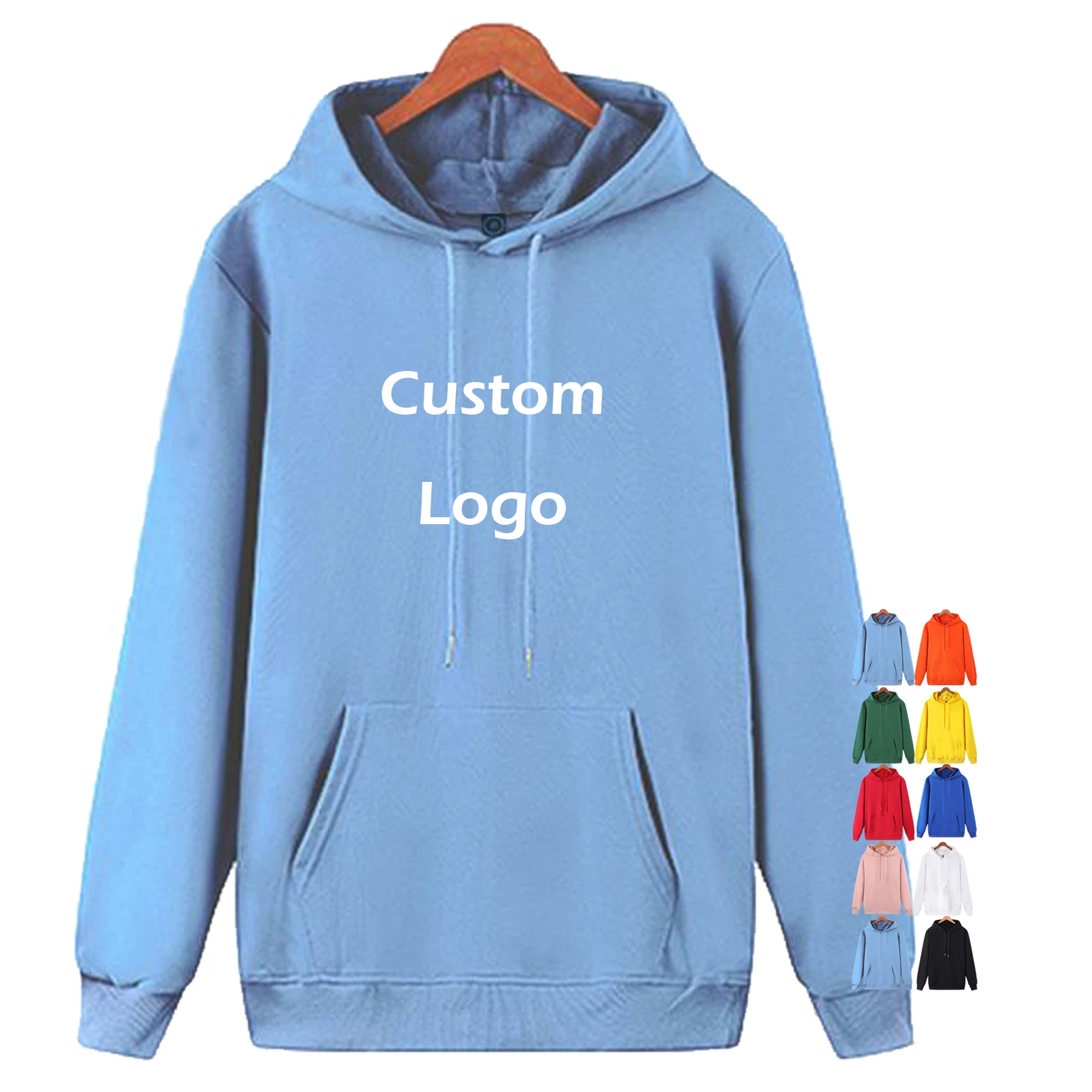 

Wholesale custom logo printed hoodies unisex 100% Cotton crewneck pullover blank plain hoodie sweatshirts men oversize Hoodies