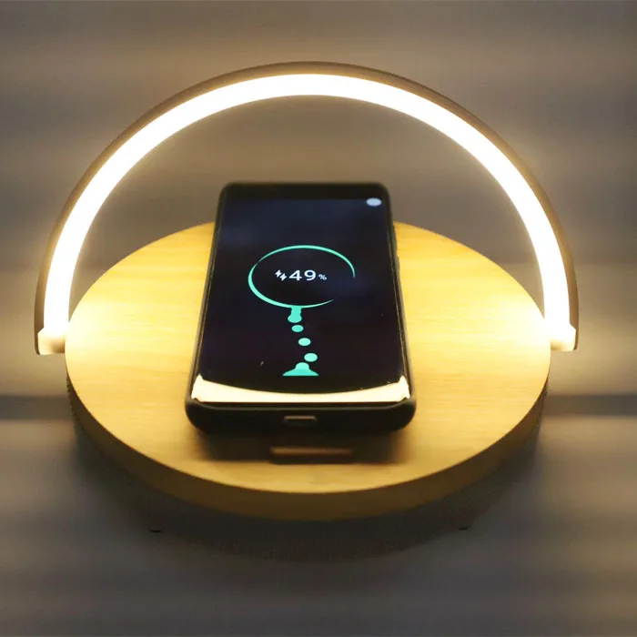 

Shipping Agent 2020 Hot trending QI 10W Portable Fast Wireless Charger With Speaker Light