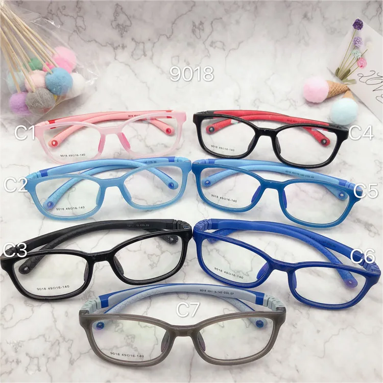 

Superior quality children Silicone Glasses Optical frames kids Flexible glasses In Stocks