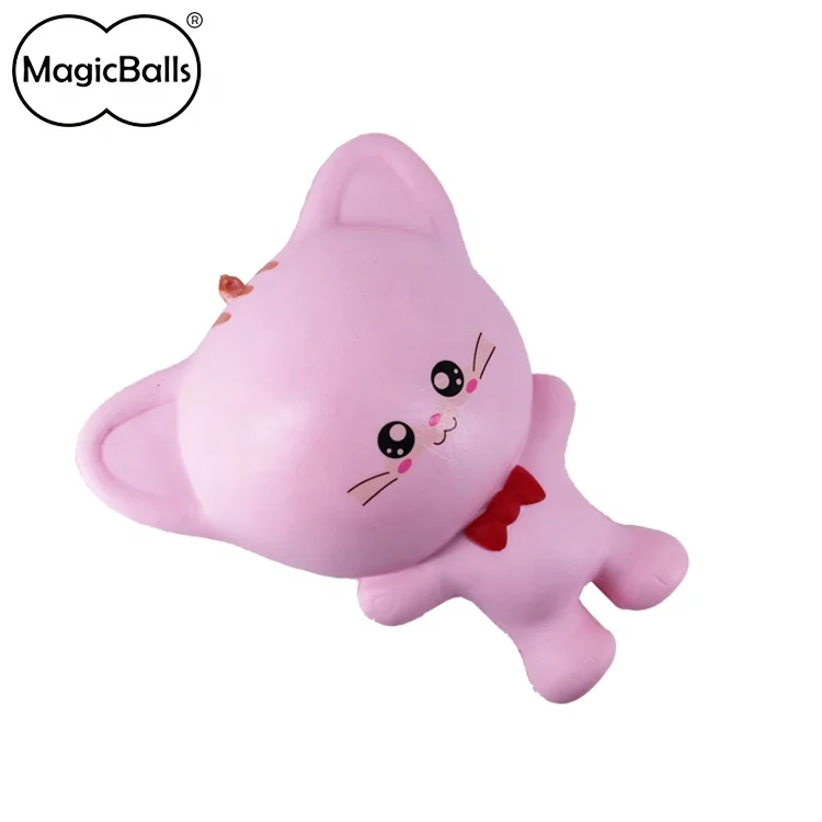 pink cat squishy