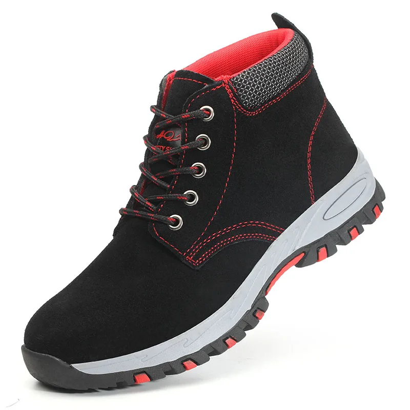 

Good quality best selling genuine leather upper material steel toe men industrial safety shoes