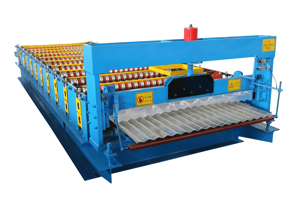 自动瓦楞铁屋顶板辊压成型机