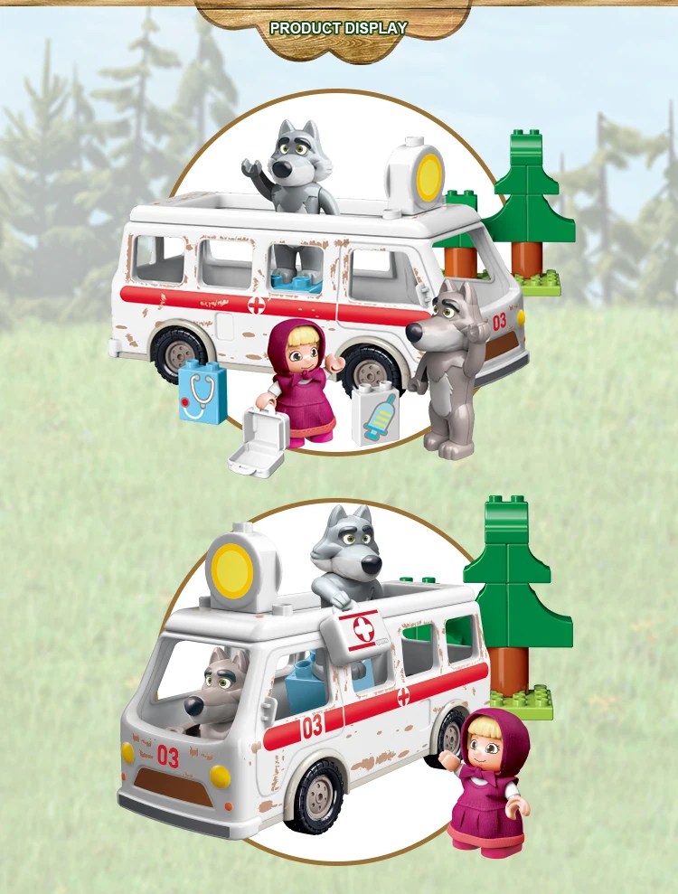 masha playset ambulance