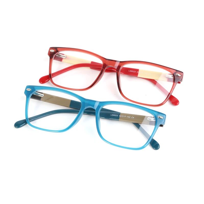 

Eyewear Frames Glasses Transparent Color Full Rim Eyeglasses Acetate Square Optical Glasses