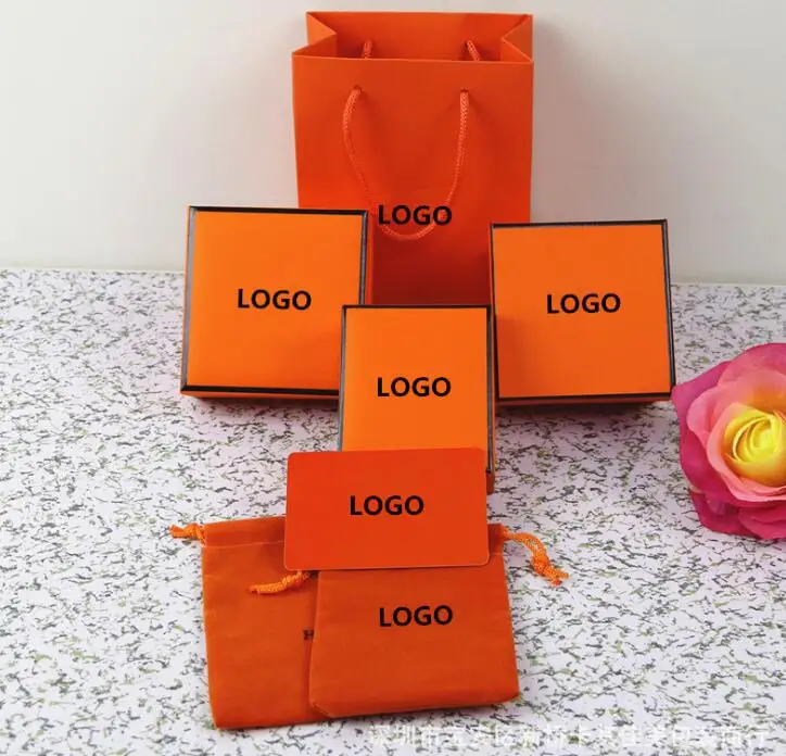 

Latest Design Paper Orange Necklaces rings bracelets boxes Wholesale Price Custom Jewelry Box Set, Brown,red,blue