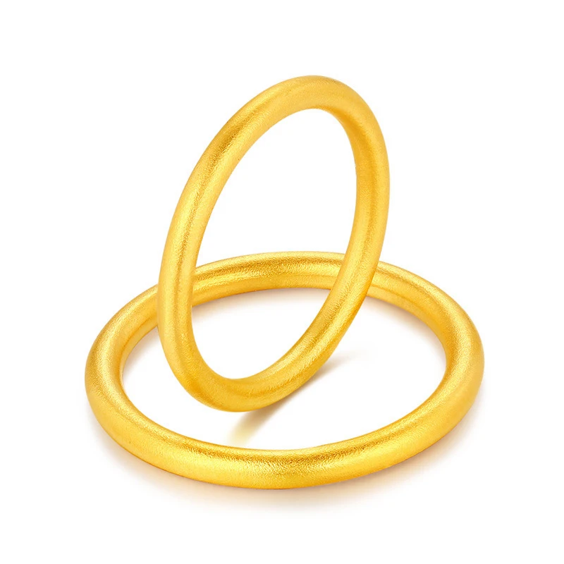 

Certified 999 Pure Gold Ring 3D Hard Sansheng Iii Fine Simple Bracelet Inheritance Men And Women