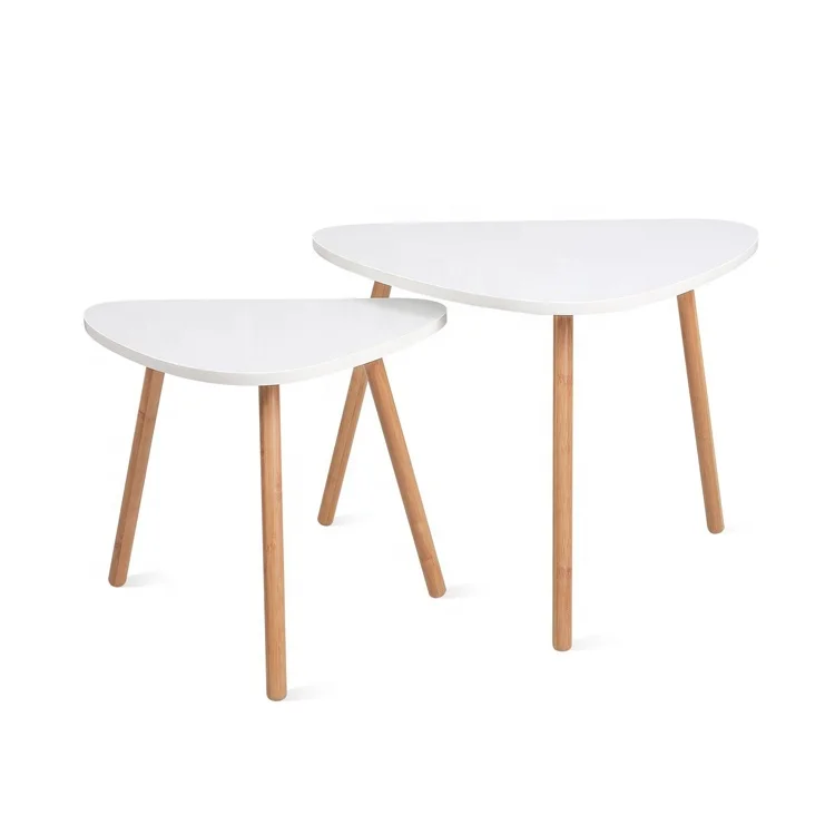 
Modern custom color bamboo legs wooden coffee table for living room 