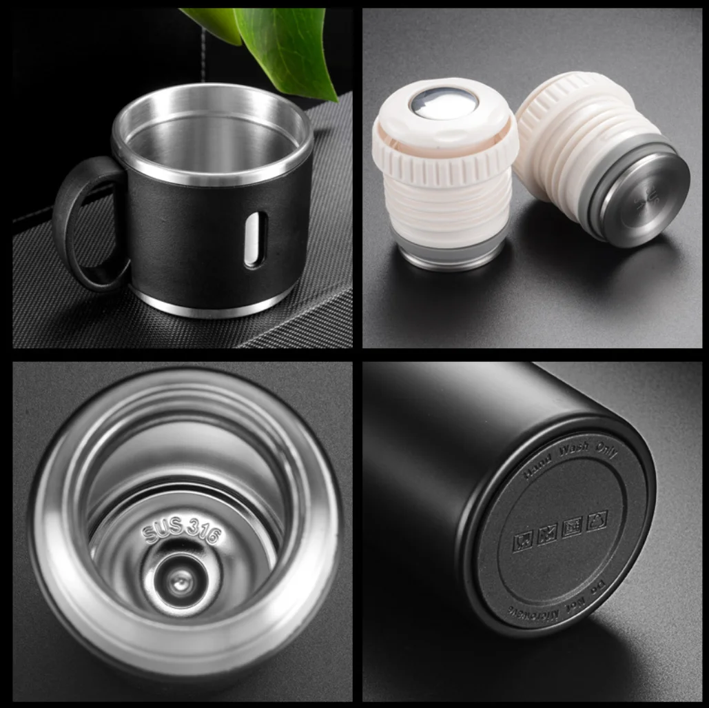 Amazon hot selling 316 stainless steel portable thermos 580ml water drinking bottle wholesale