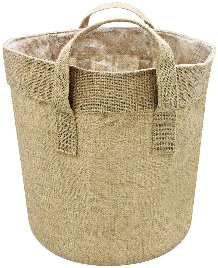 Ecofriendly Jute Fabric Grow Bag Burlap Hydroponic Indoor Planter With