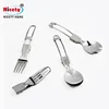 Stainless steel camping folding tableware