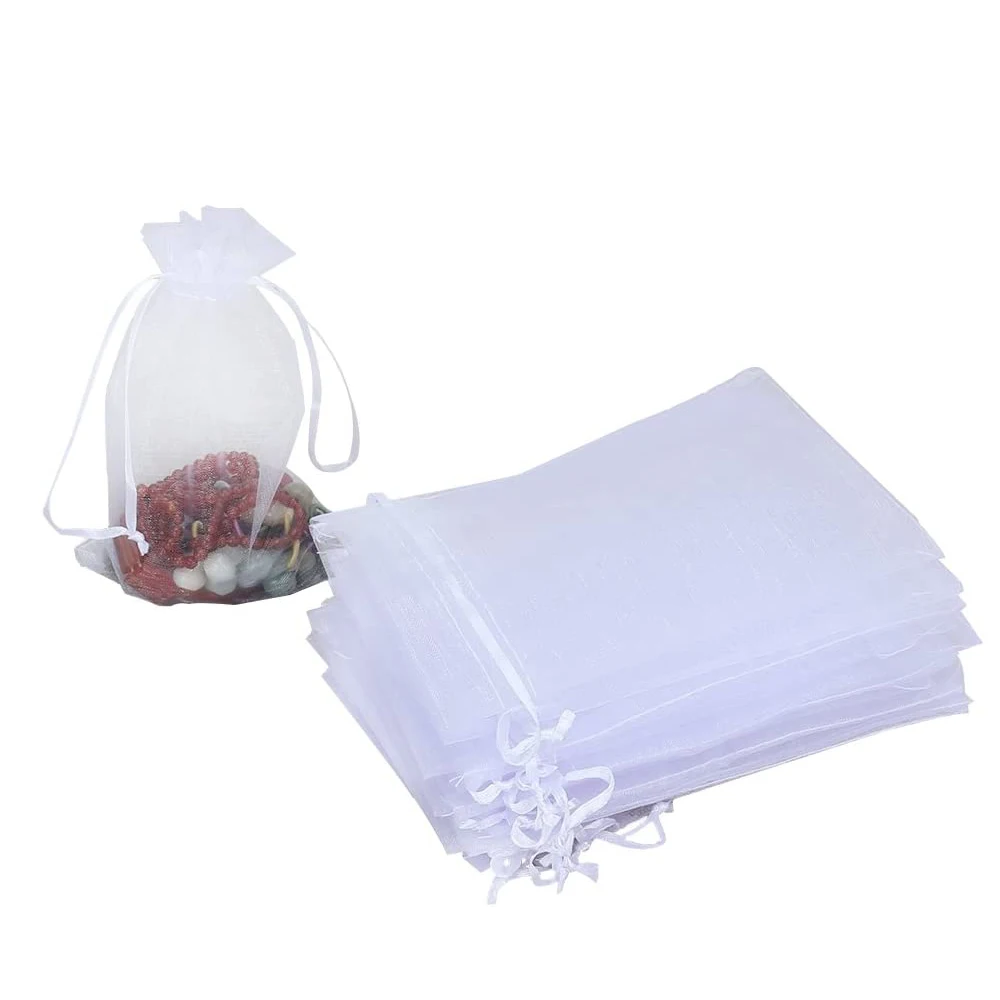 

Organza Drawstring Pouches Bags Jewelry Party Wedding Favor Party Festival Gift Bags Candy Bag, Black, blue, green, grey, pink, white, yellow, etc