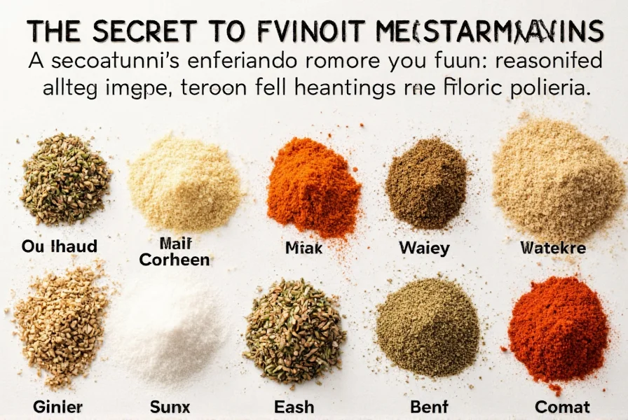 Mixing spices in a kitchen